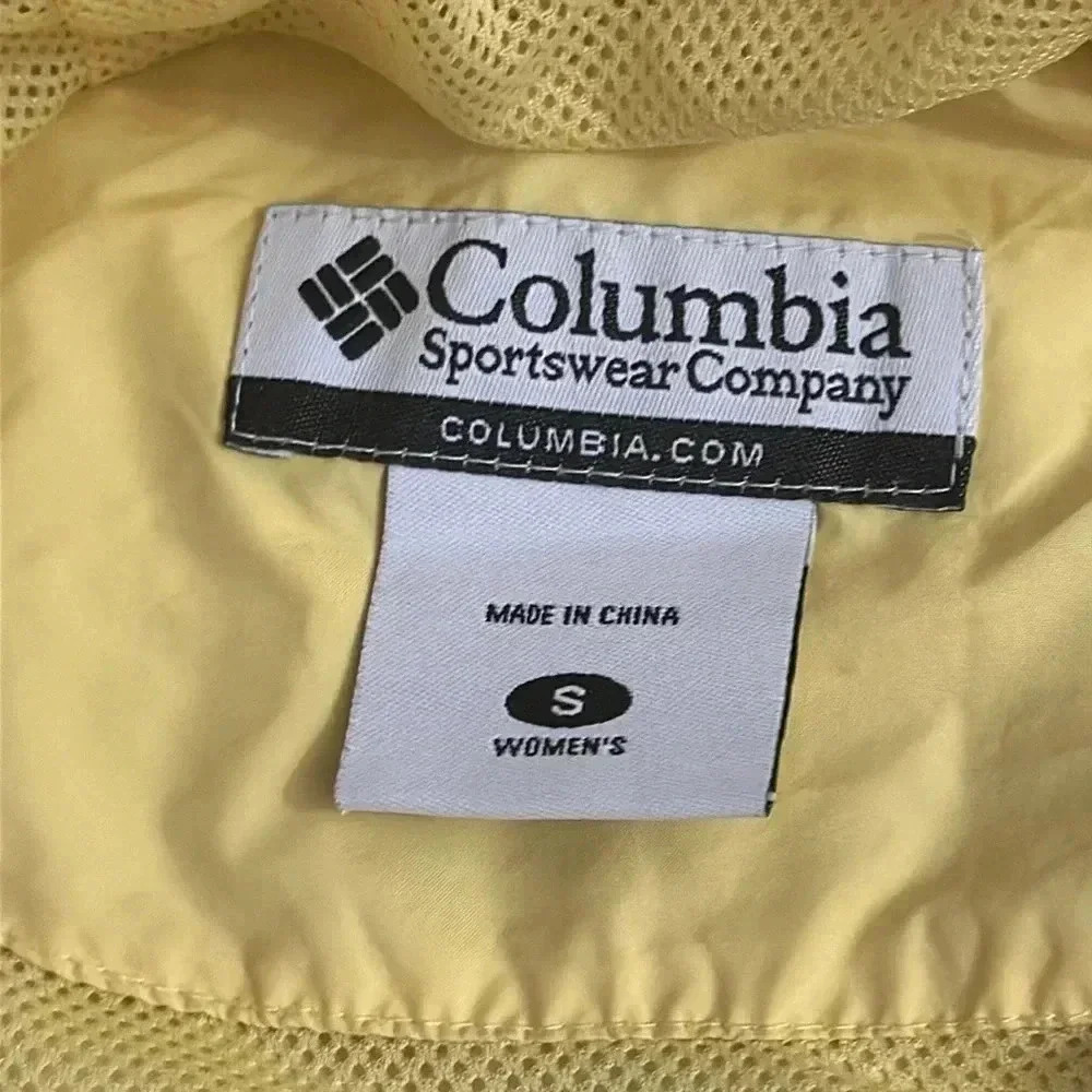 Vintage Columbia Yellow Windbreaker Rain Coat - Picture 3 of 12
